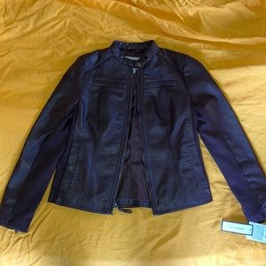 NWT GH BASS Women’s Brown Leather Jacket